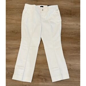 Talbots Petite White High Waist Flare Leg Pintuck Seam Jeans‎ New Size 18W